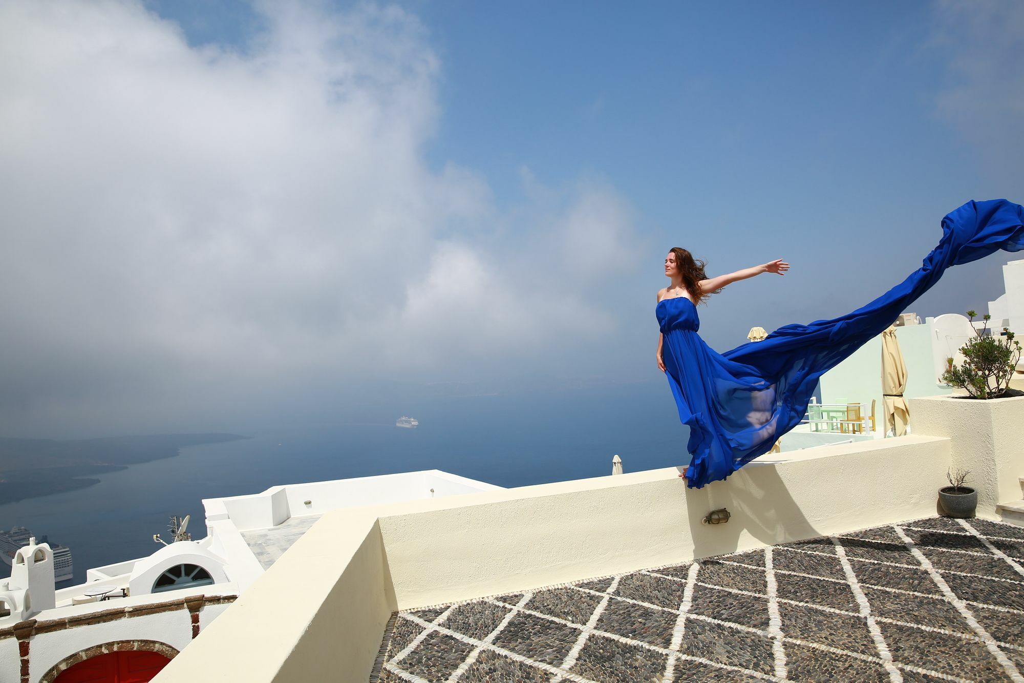 360 Blue Villa Fira  Exterior foto