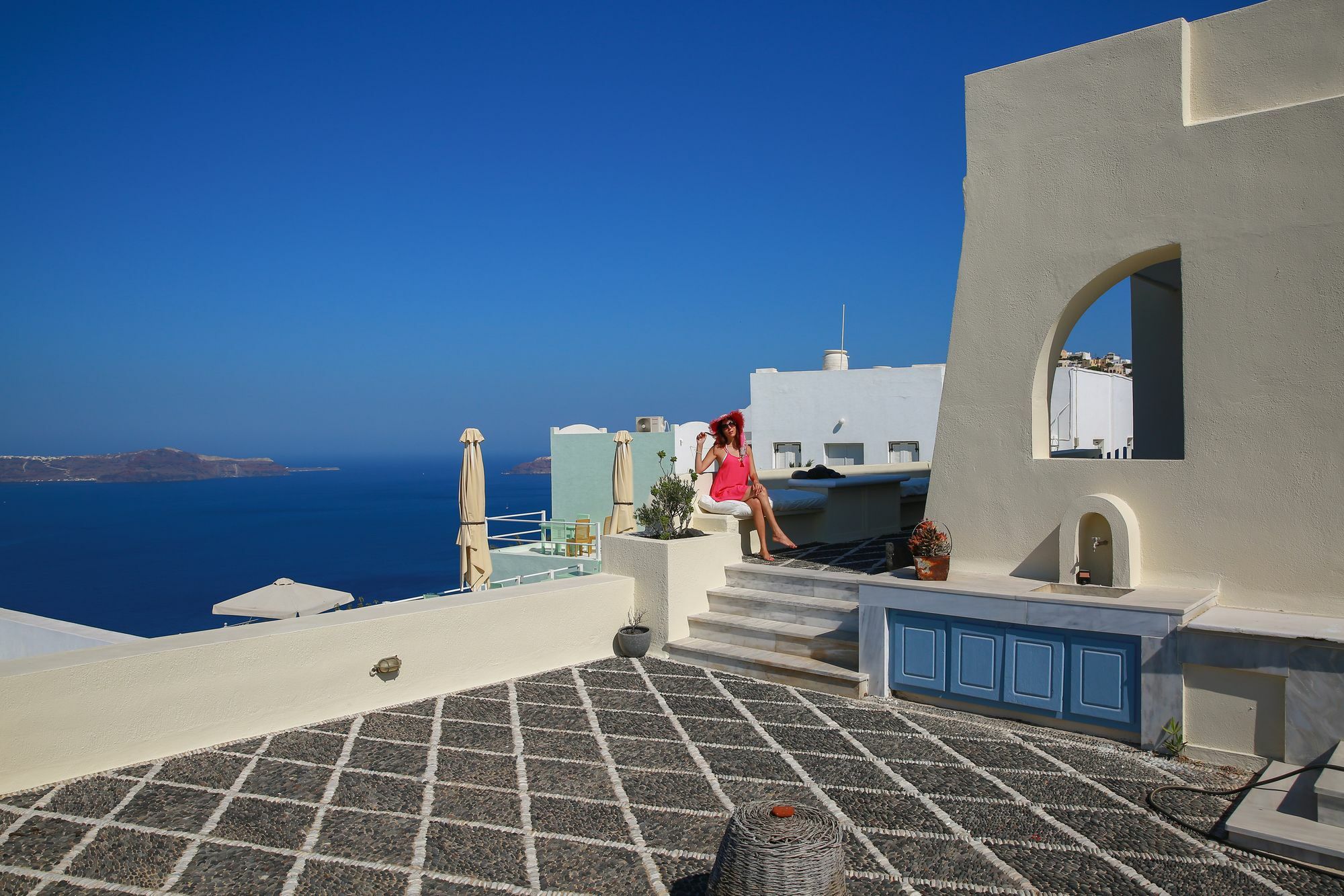 360 Blue Villa Fira  Exterior foto
